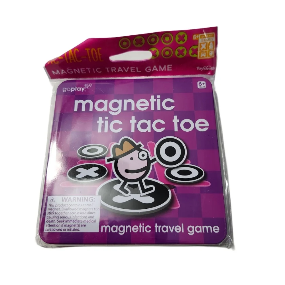 NEW  Toysmith  4  Magnetic Games   Bingo   Four In A Row  Hangman   Tic Tac Toe